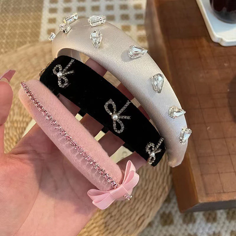 巴黎假日镶钻缎面丝绒高颅顶压法小香风diy贴