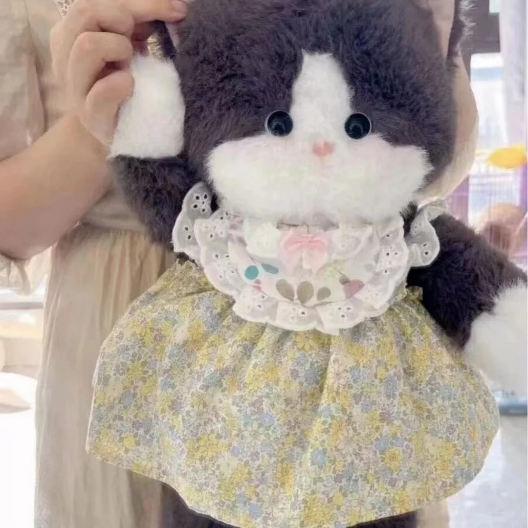 仿貂绒小猫咪玩偶抱睡公仔可爱抱偶布娃娃毛绒玩具七夕礼物送女生