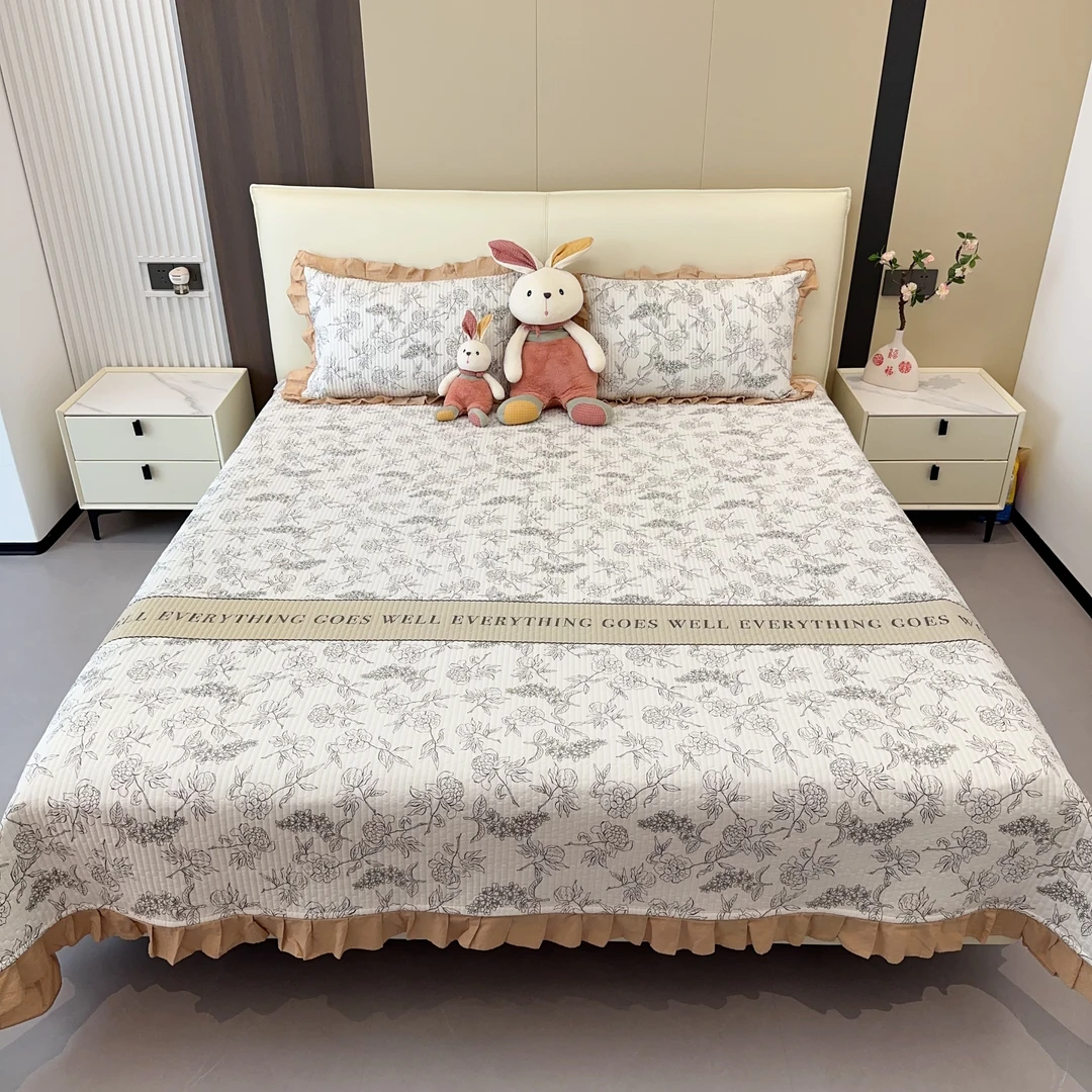 【闫老板】全棉床盖 四季通用 加厚防滑 透气 可机洗 榻榻米床盖