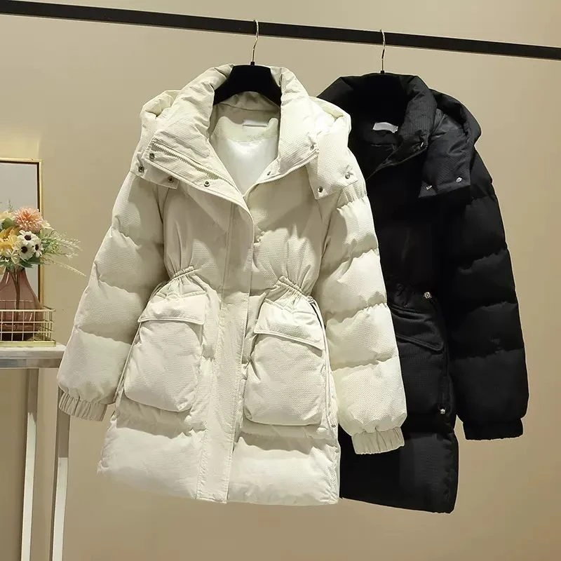 羽绒羽绒服女2023冬季新款小个子夹棉加厚款今年爆款女式外套