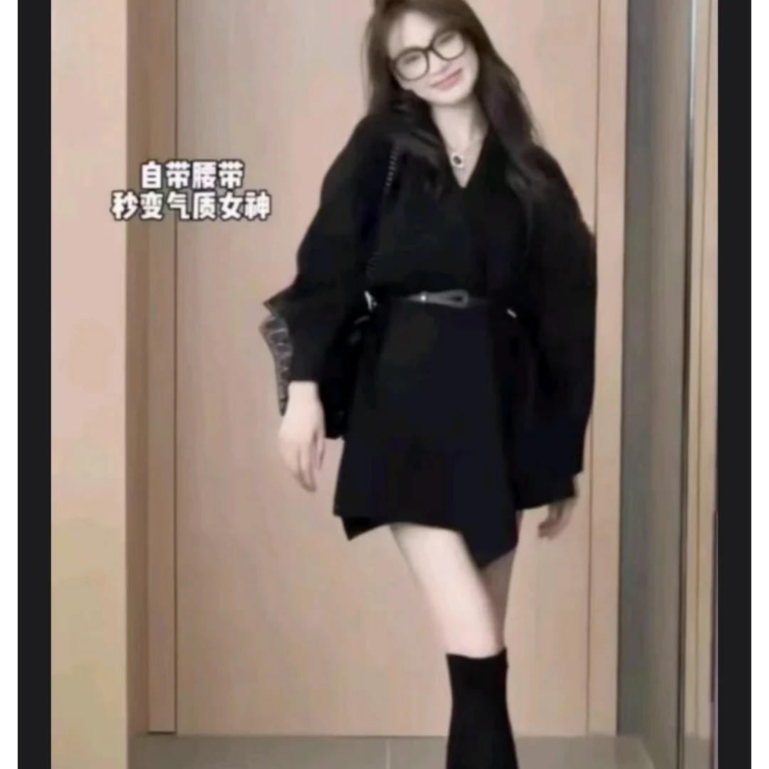 秋冬新款法式高级感收腰显瘦毛衣外套女2024气质显瘦百搭针织开衫