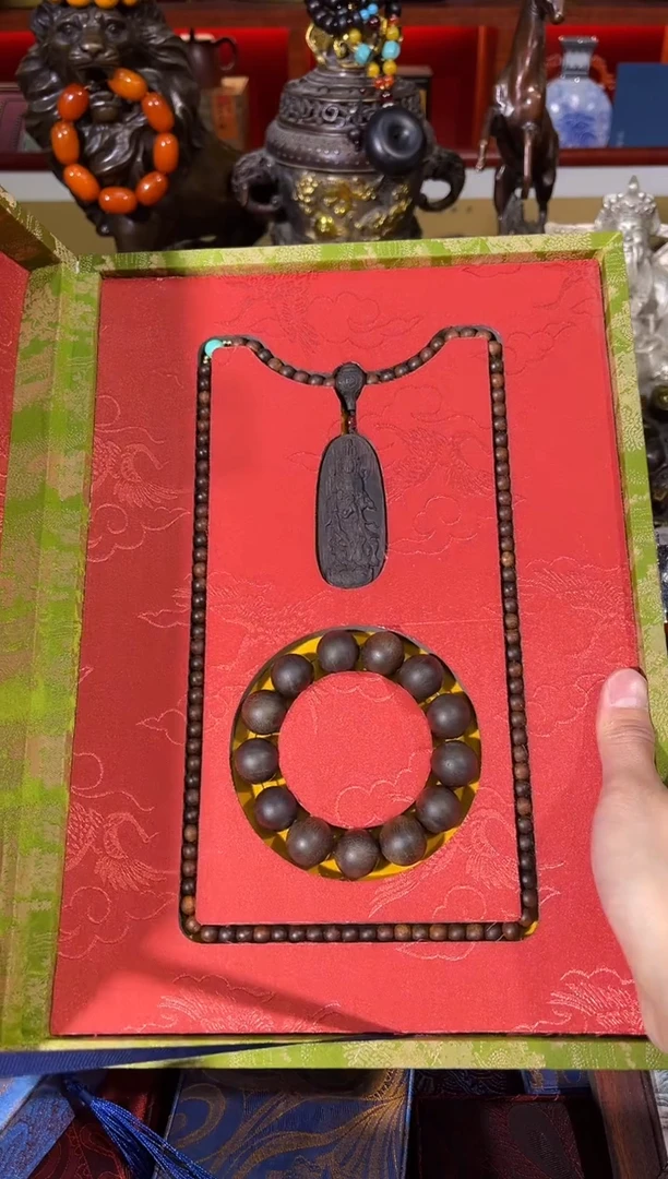 【闪购商品】沉香木手串52雷击白奇楠天然野