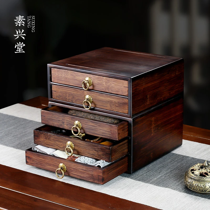 素兴堂普洱茶盒茶叶罐茶刀茶具茶针茶锥茶饼竹制分茶盘茶道配件