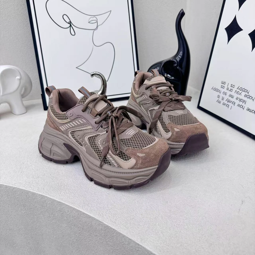 韩柏百搭休闲ins美拉德色潮流舒适运动老爹鞋 815-1