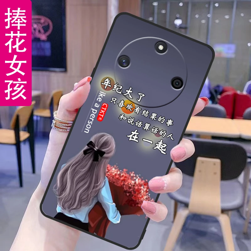 荣耀X50手机壳ALI-AN00新款镜头全包小众防摔男女磨砂壳简约网红