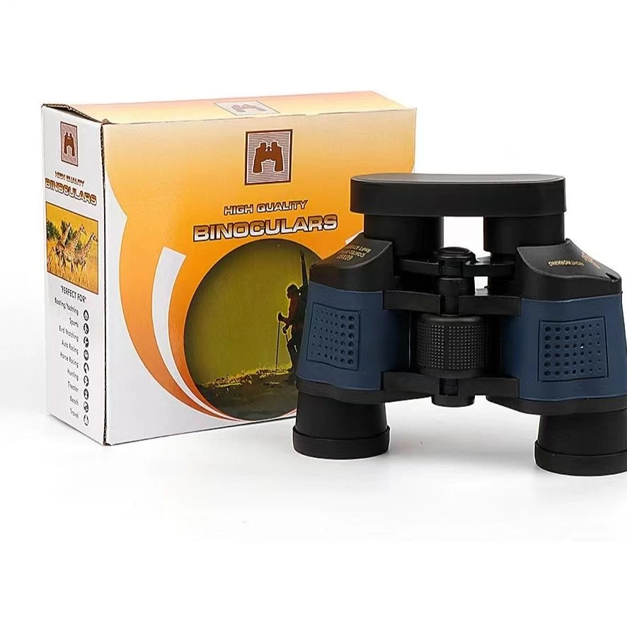 60*60红鹰双筒望远镜高倍高清手持望远镜户外可拍照成人微光夜视