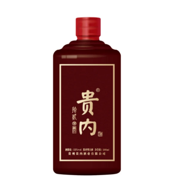 贵内酒 酱宗 拾贰 酱香型白酒 53度500ml*1瓶