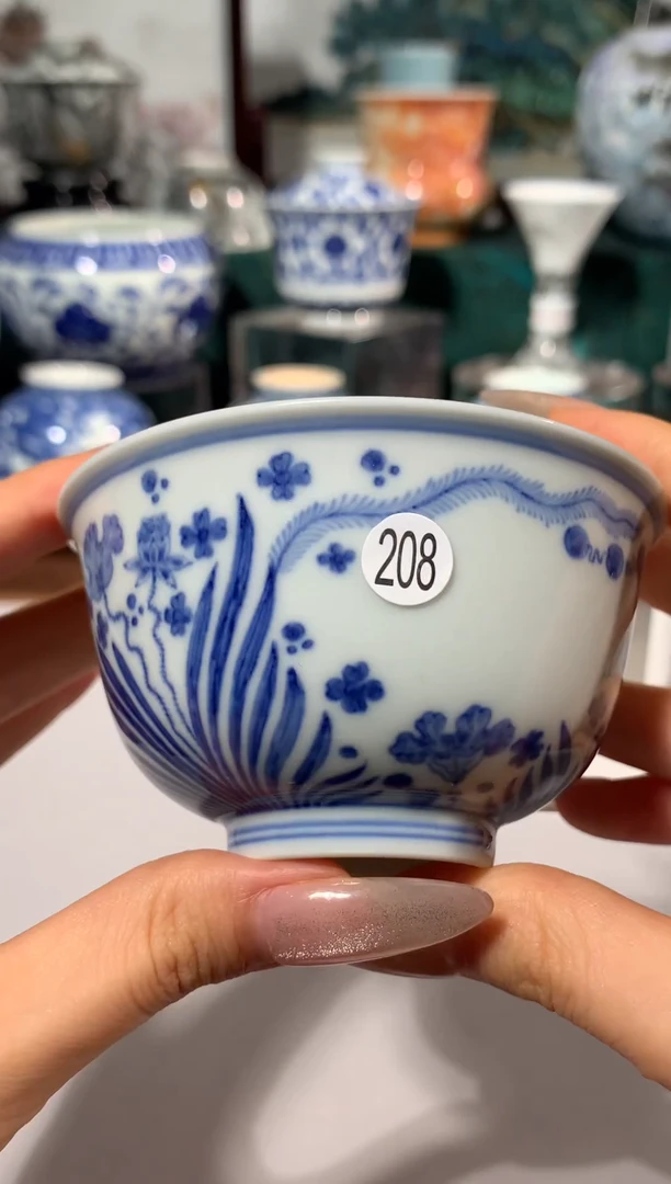 【闪购商品】杯208青花鱼藻主人杯山九哥哥捡漏了