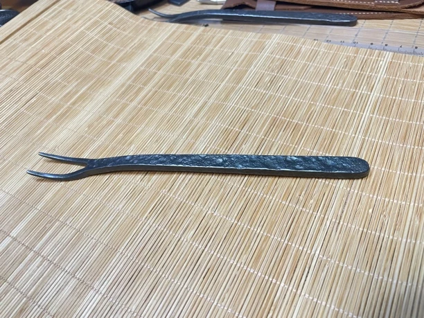 老铁壶叉 盖叉  盖挑  自然风化老铁  纯手工  茶道零配