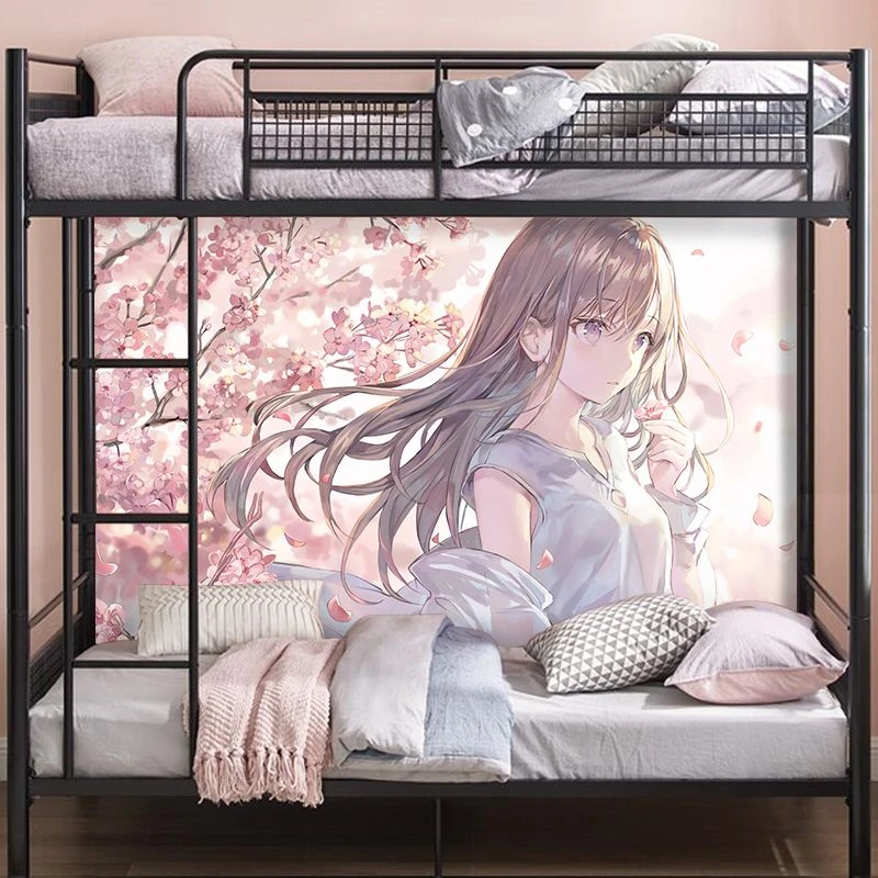 二次元少女动漫海报贴画装饰高清学生宿舍房间墙面壁纸自粘墙贴纸