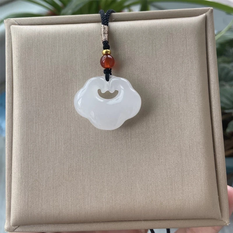 diy时尚祥云如意平安锁双面如意吊坠男女同款饰品