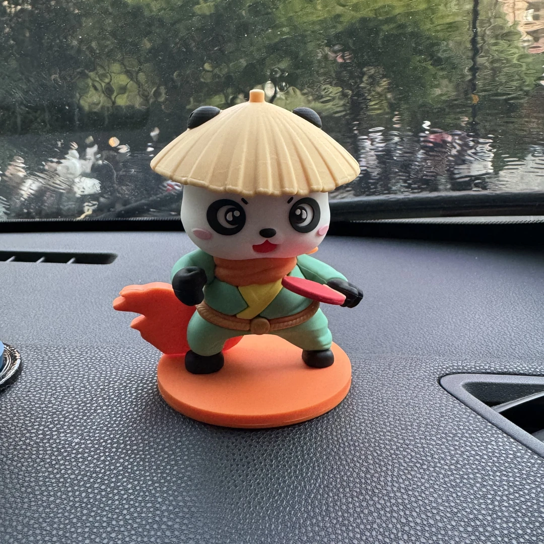 熊猫大侠玩偶 乒乓江湖原创