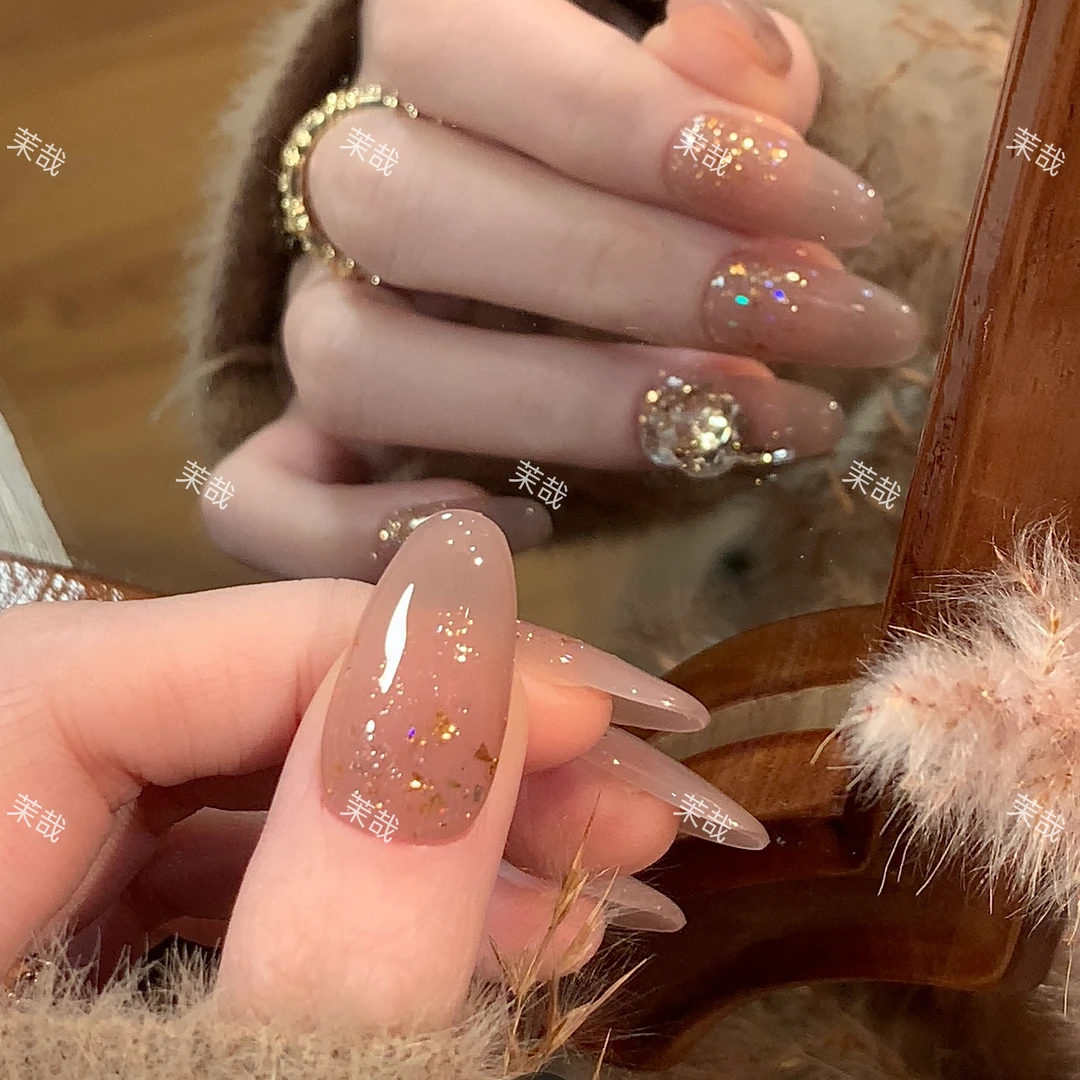 茉哉【施家全华/揽月坊】纯手工定制美甲拆卸穿戴甲F0082 Q