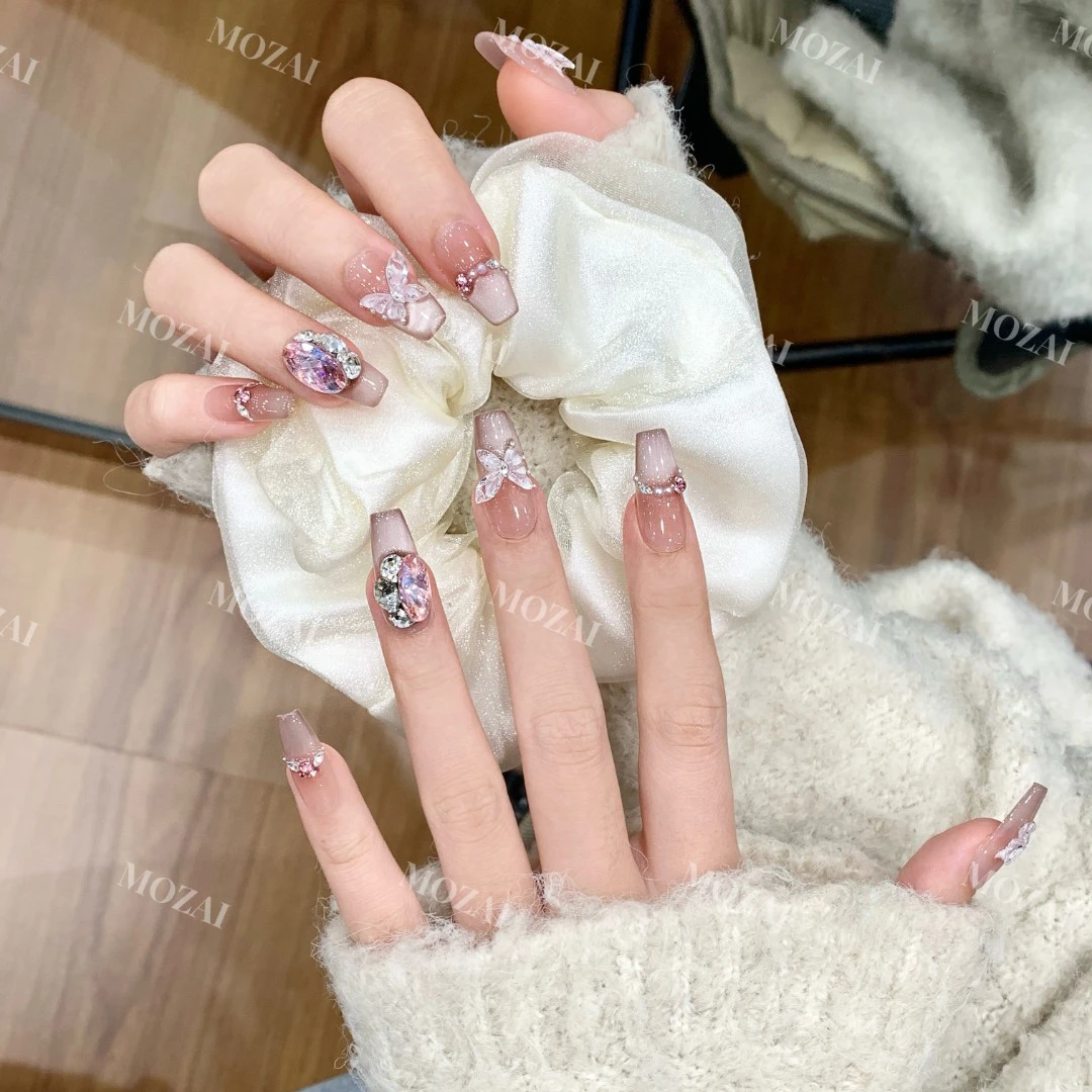 茉哉【夏夜长梦】V 纯手工定制美甲可拆卸穿戴甲A2565/A2566