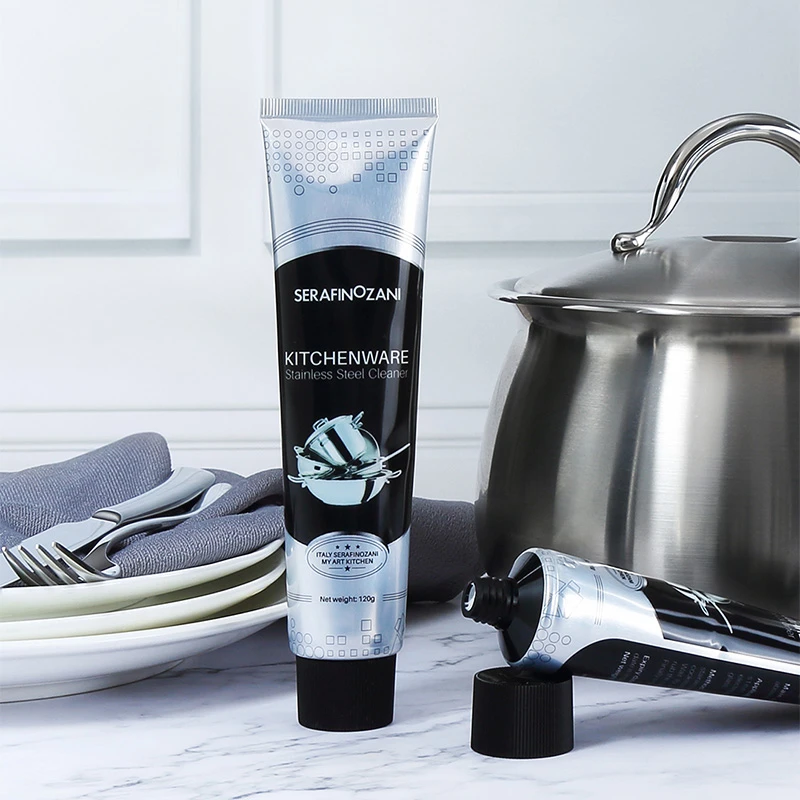 直播果酸不锈钢清洁剂锅具除锈剂去烧痕抛光剂去污膏温和清洗养护