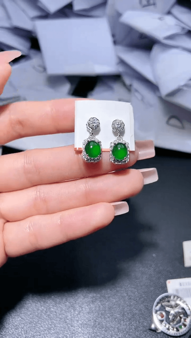 【闪购商品】翡翠吊坠(不含链)银S925镶嵌.