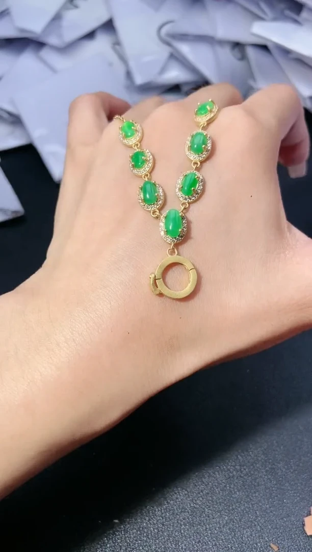 【闪购商品】翡翠吊坠(不含链)银S925镶嵌.