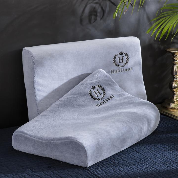 ins牛奶绒乳胶枕套40cmx60cm珊瑚绒枕头套单个记忆枕芯内胆套单只