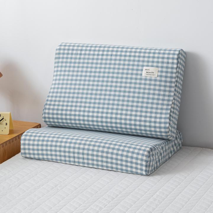 INS良品乳胶枕套27×44CM单只装40×60全棉乳胶枕头套水洗纯棉儿童