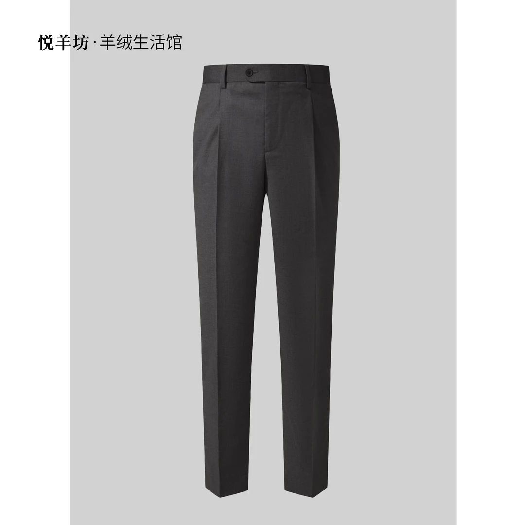 【主播裤子】四季意式男士简约高端直筒平纹面料西装休闲裤时尚