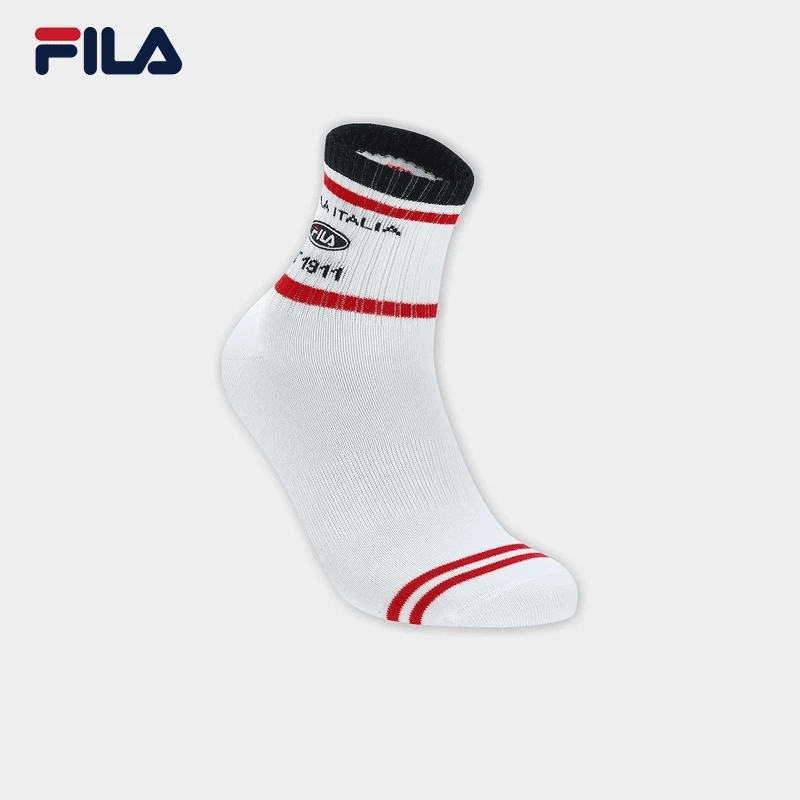 Fila/斐乐女士夏季时尚舒适潮流简约休闲袜中腰袜F13W439364F