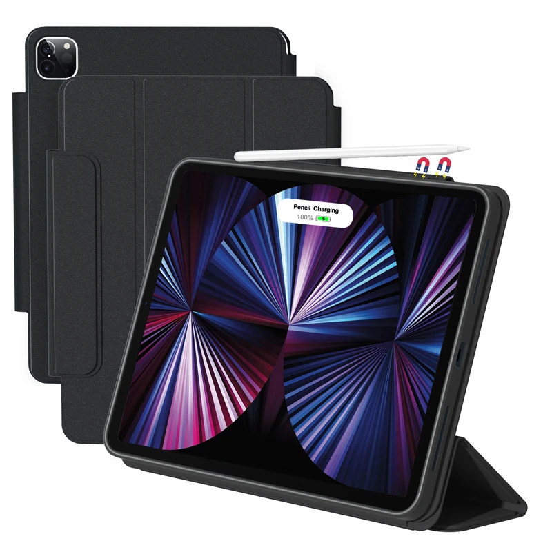 3+Y折iPad Pro 11 12.9 Air5 保护套360度磁吸分离轻薄平板保护壳