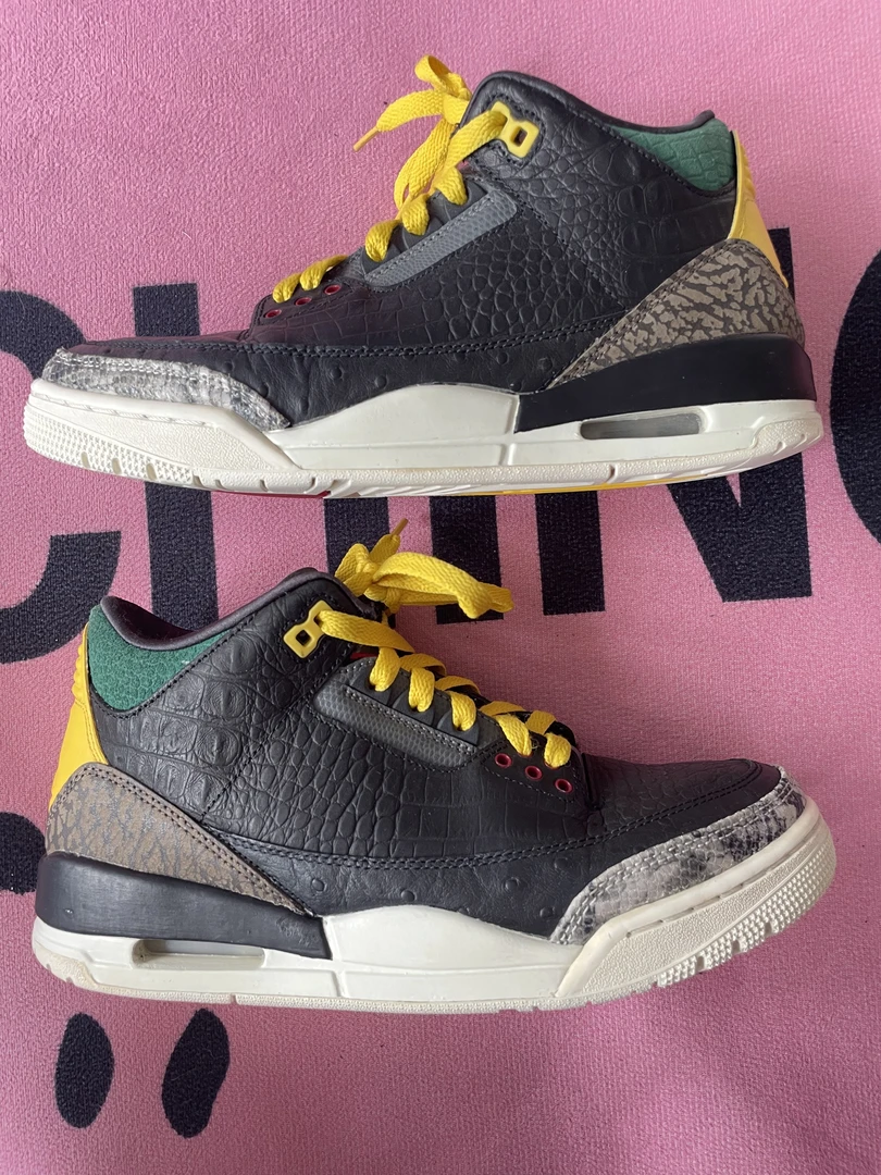 捡漏40码耐克 AJ3 动物园 二手 休闲鞋 无原盒 公价1539