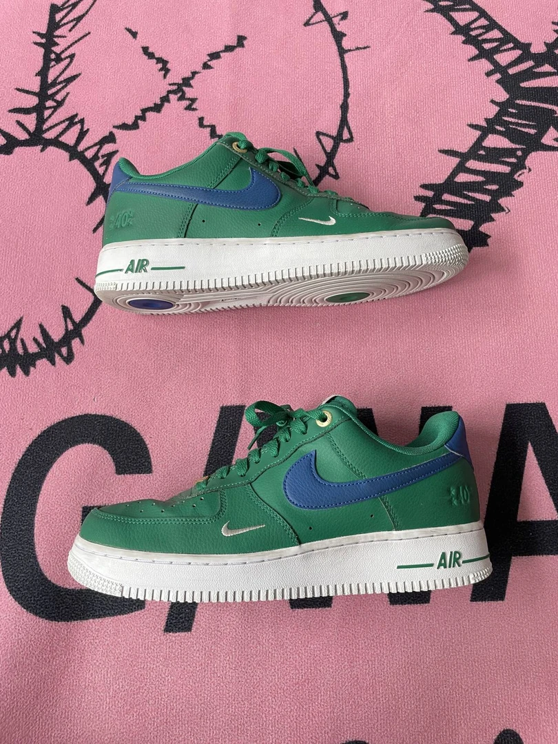捡漏41码耐克 空军一号 孔雀绿 二手 休闲鞋 无原盒 公价719