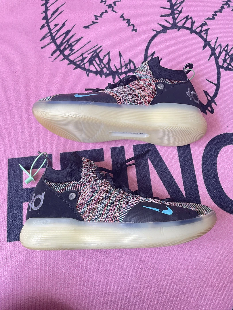 捡漏44码Nike KD11 黑色 二手 篮球鞋 无原盒 公价1899
