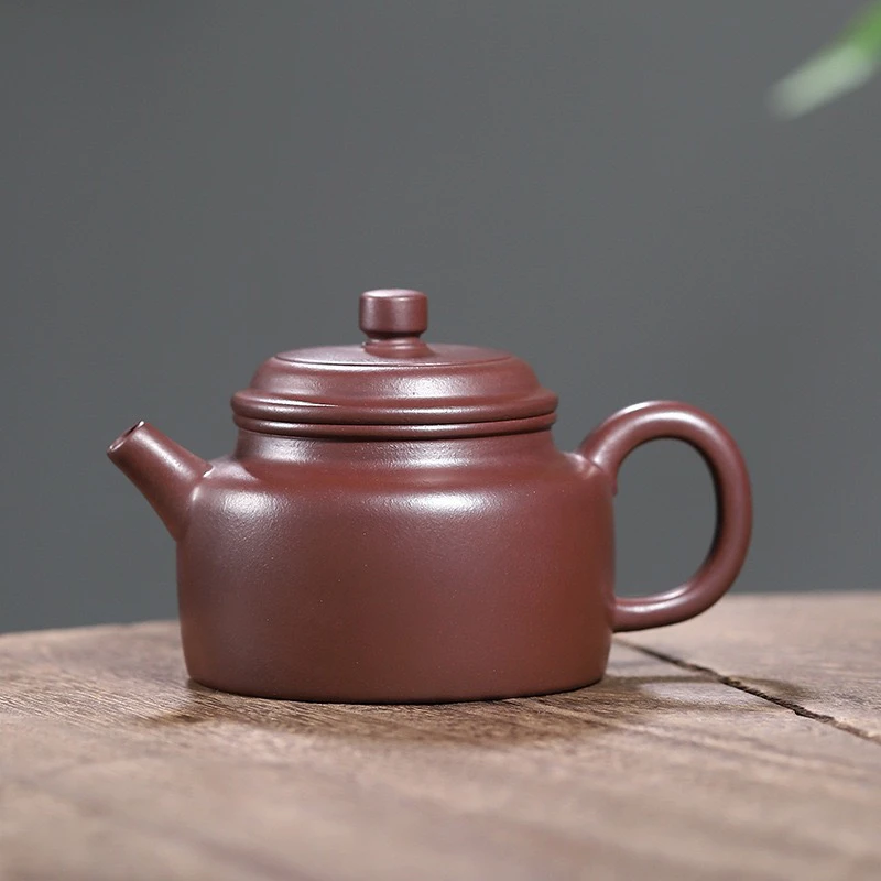 紫砂壶宜兴全手工茶壶原矿石红德钟壶 功夫茶具单壶容量180毫升