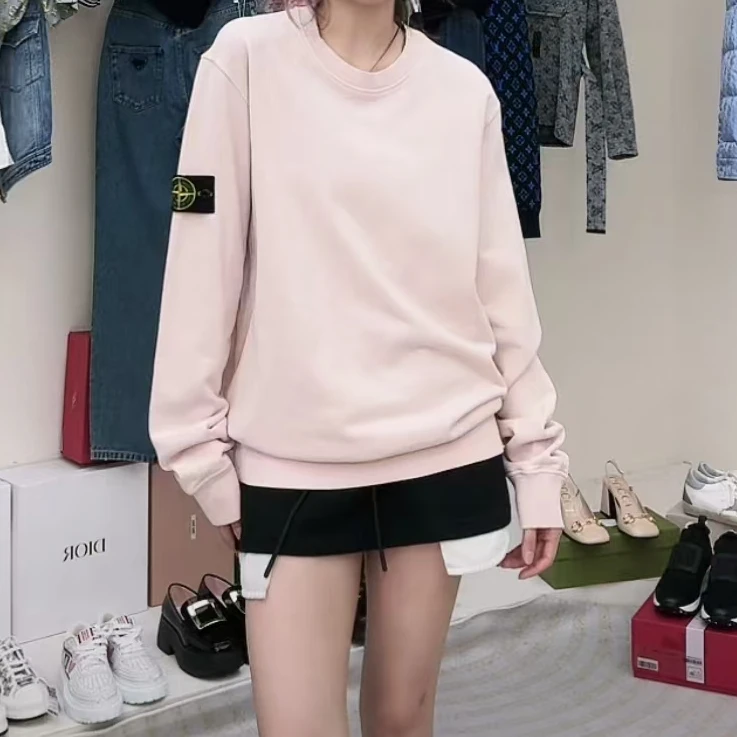 全新未使用 STONE ISLAND SINCE/石岛  圆领长袖微标卫衣 /L