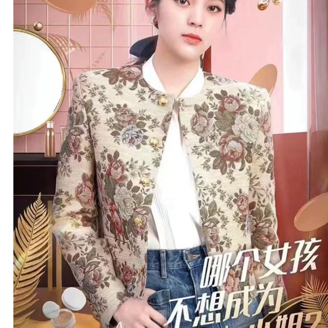 全新未使用 Celine/思琳 Celine 花卉排扣外套 多色