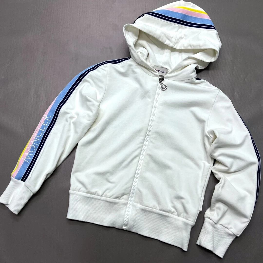 全新未使用  Moncler 针织拉链帽衫套装/14Y