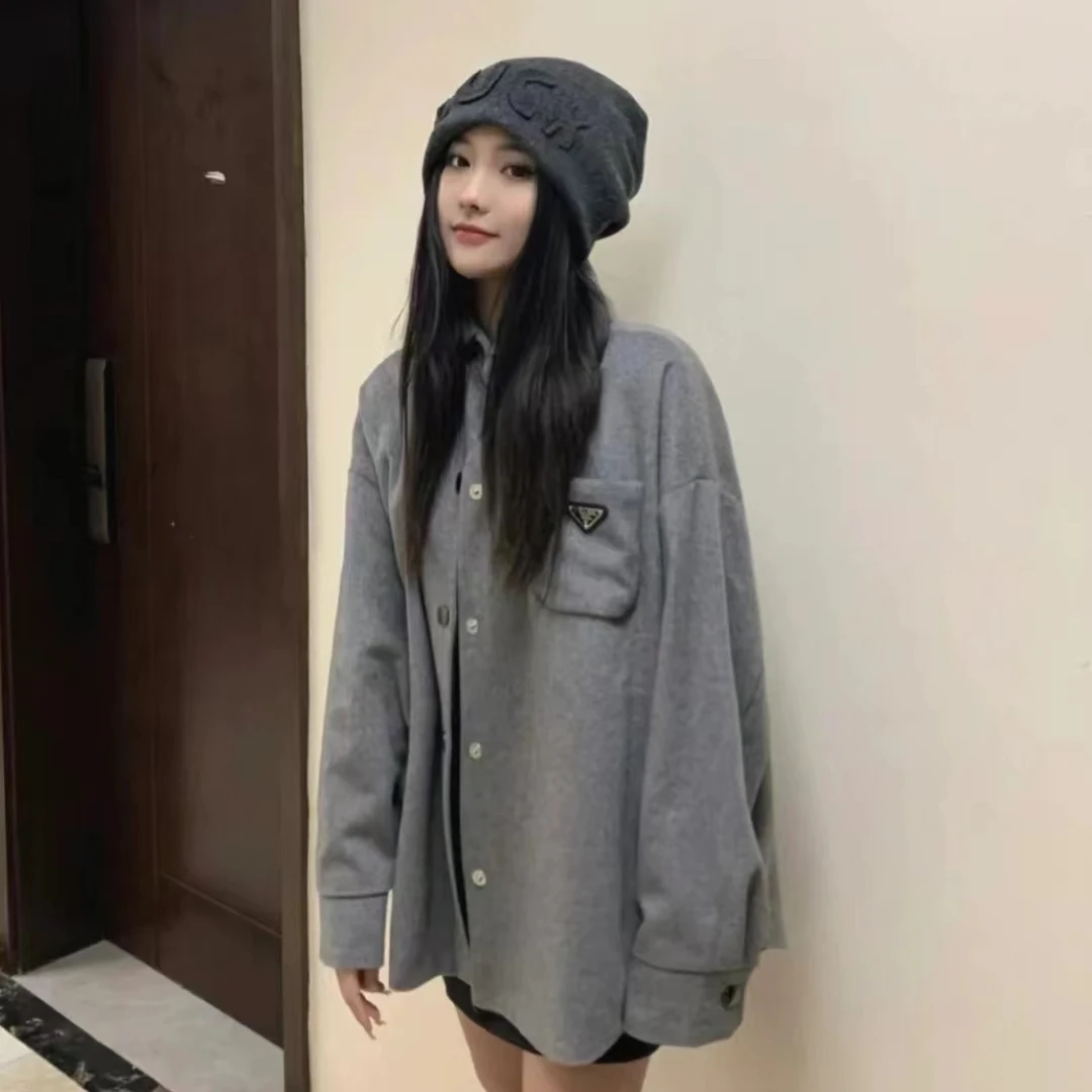 全新未使用 Prada/普拉达 单排扣外套 灰色/40