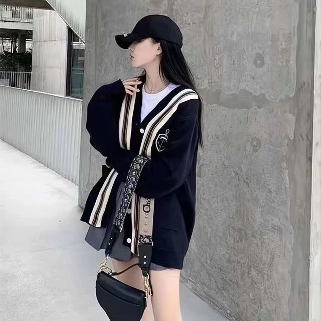 全新未使用 GUCCI/古驰  锚钩图案针织长袖开衫/S