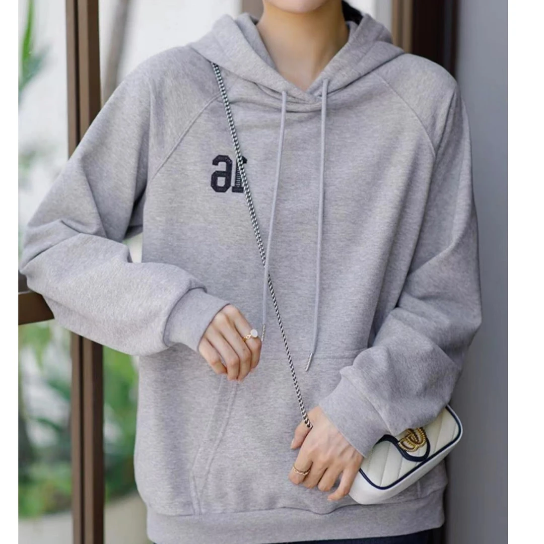 全新未使用 Celine/思琳 背面16数字大Logo刺绣连帽卫衣/XS