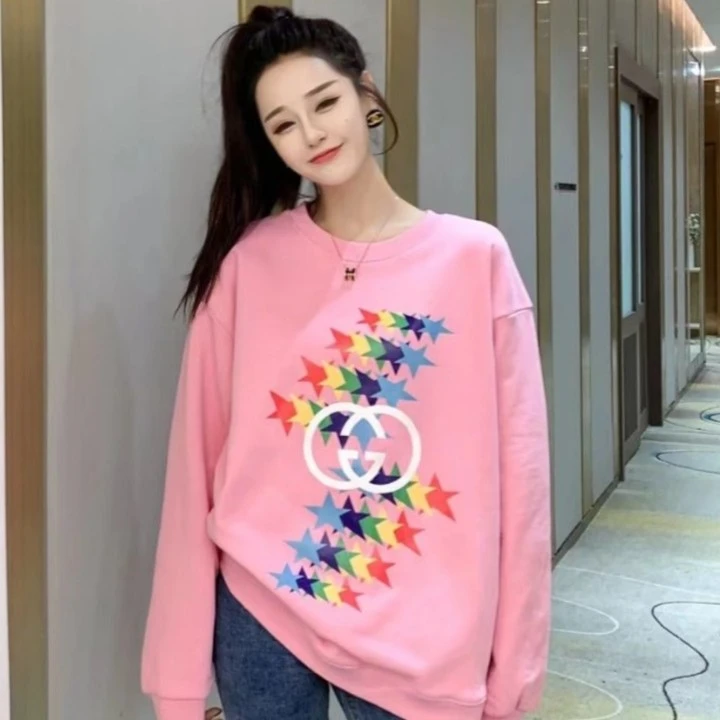 全新未使用  GUCCI 双G星星印花圆领卫衣/XS-XXL/公价8500/男款