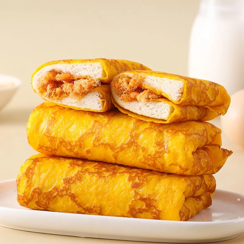 【9.99/360g一箱6包】蛋皮吐司肉松沙拉面包早餐面包零食品咸香蛋糕