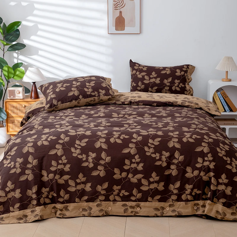 【落葵-四件套】纯棉简约舒适提花中古风系列床品