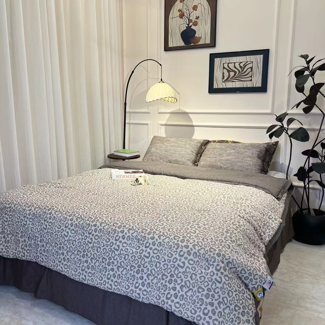 【牛奶豹纹-双人被】简约轻奢抗菌控温床品