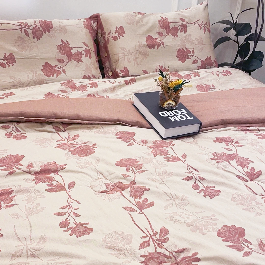 【玫瑰之约-被套】简约舒适轻奢温馨床品被罩