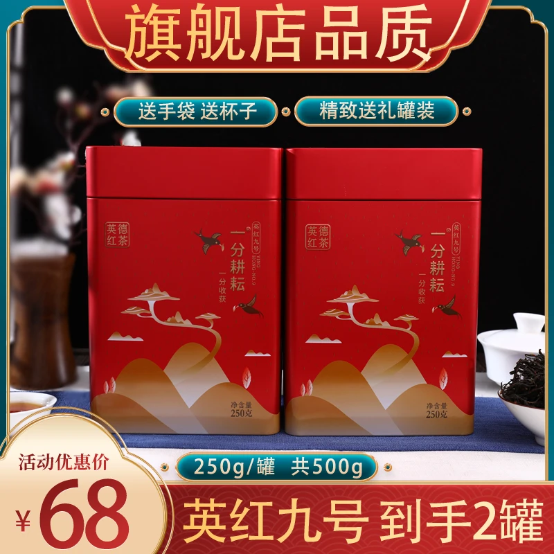 品茶师推荐网红茶红茶宜兴荔枝九曲红梅桂花手打广东9号红茶2024