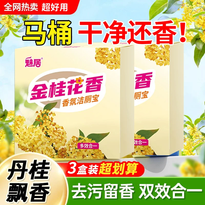 魅居厕所除垢除臭留香马桶清洁剂强力去污去黄厕所洁厕宝蓝泡泡