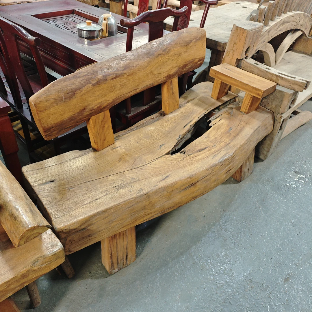全香樟木生态长椅 手工手工复古