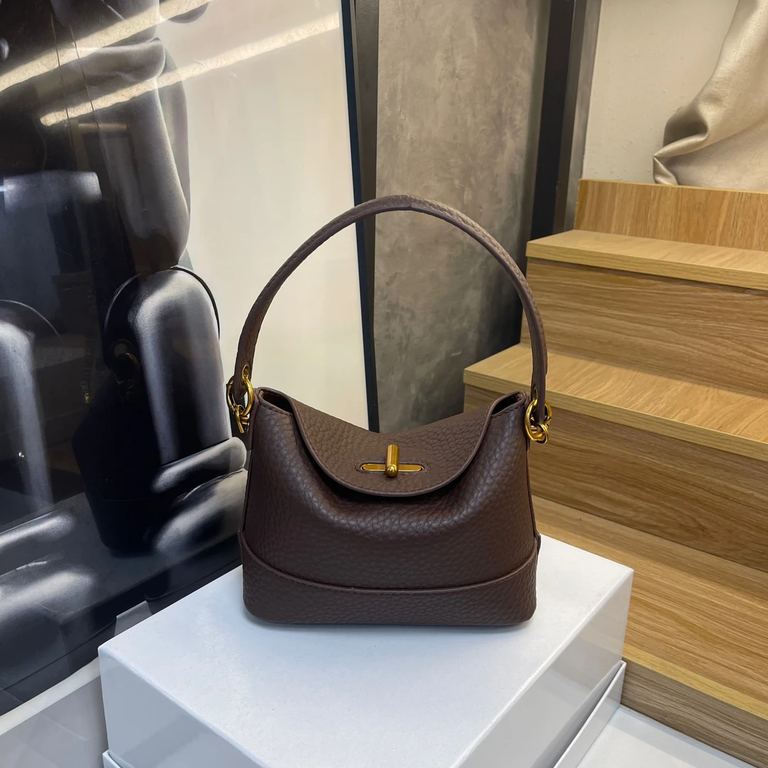 2024新款定制时尚百搭港风单肩包 ins 网红通勤简约斜挎包 (A604)