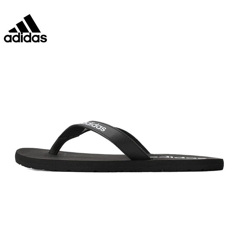 adidas阿迪达斯新款EEZAY FLIP FLOP黑色经典休闲人字拖鞋EG2042