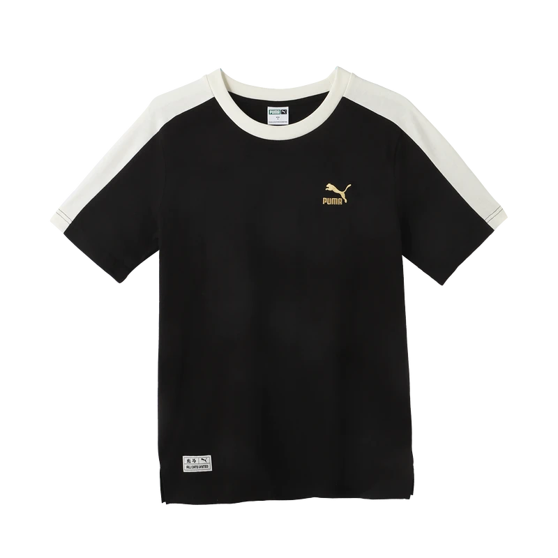 彪马（PUMA）男子休闲潮流休闲拼色短袖T恤62922901