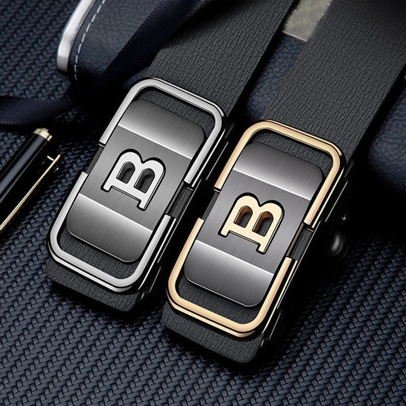 男士真皮商务高档腰带时尚休闲皮带牛皮自动扣男款中年