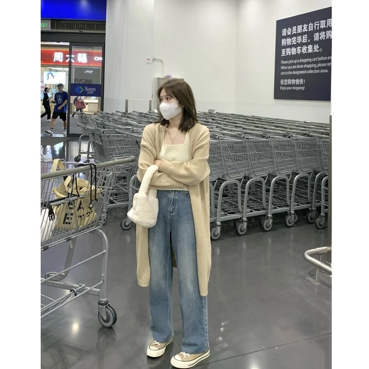 【现货】富贵rich【瘦瘦裤】小个子直筒女牛仔裤 101222N8494