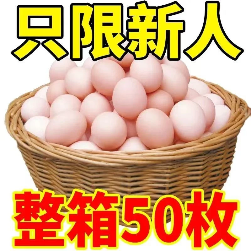 【整箱50枚】正宗山林新鲜土鸡蛋农家散养草鸡蛋40-50克/枚破损包赔